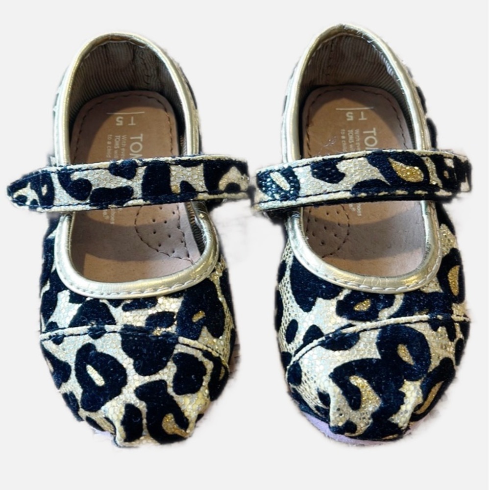 Toms animal print Mary Jane baby shoes 5
